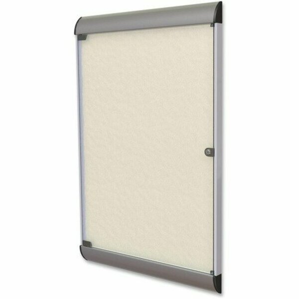 Ghent Bulletin Board, Enclosed, Vinyl, 28inx42in, Ivory GHESILH20412